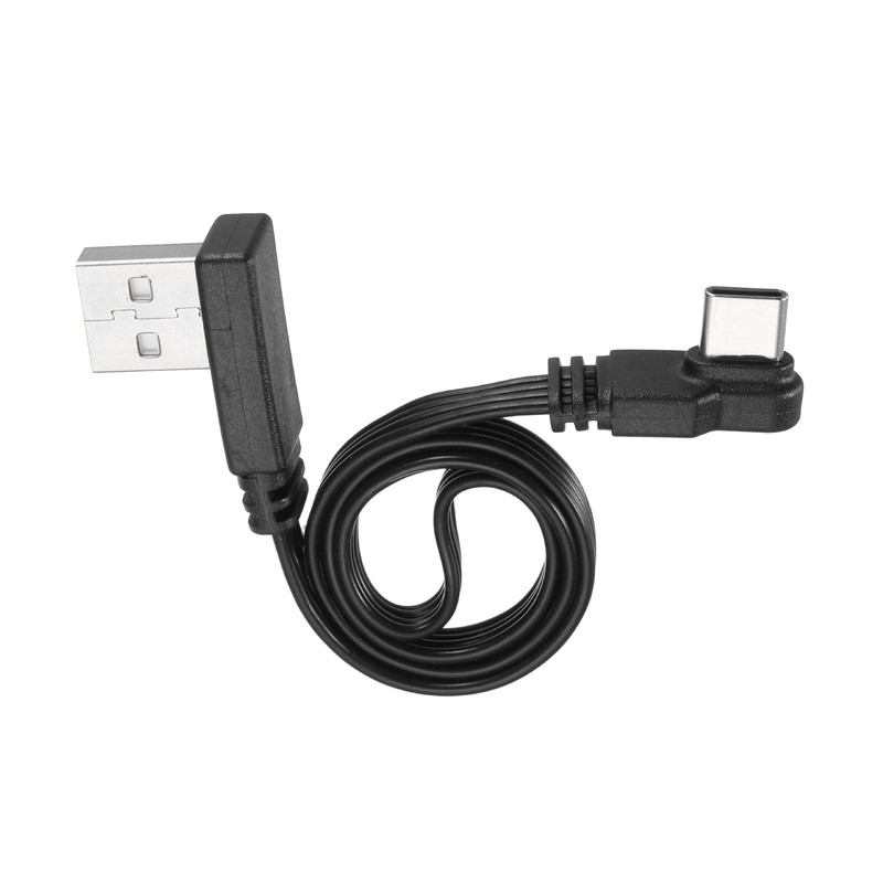 90 Degree USB A to USB C Cable, 11.8" Right Angle USB A Male to Male USB C Cable