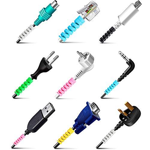 120 Pack Charging Cable Protector Spiral Tube Wire Protectors Cord Sleeve gallery