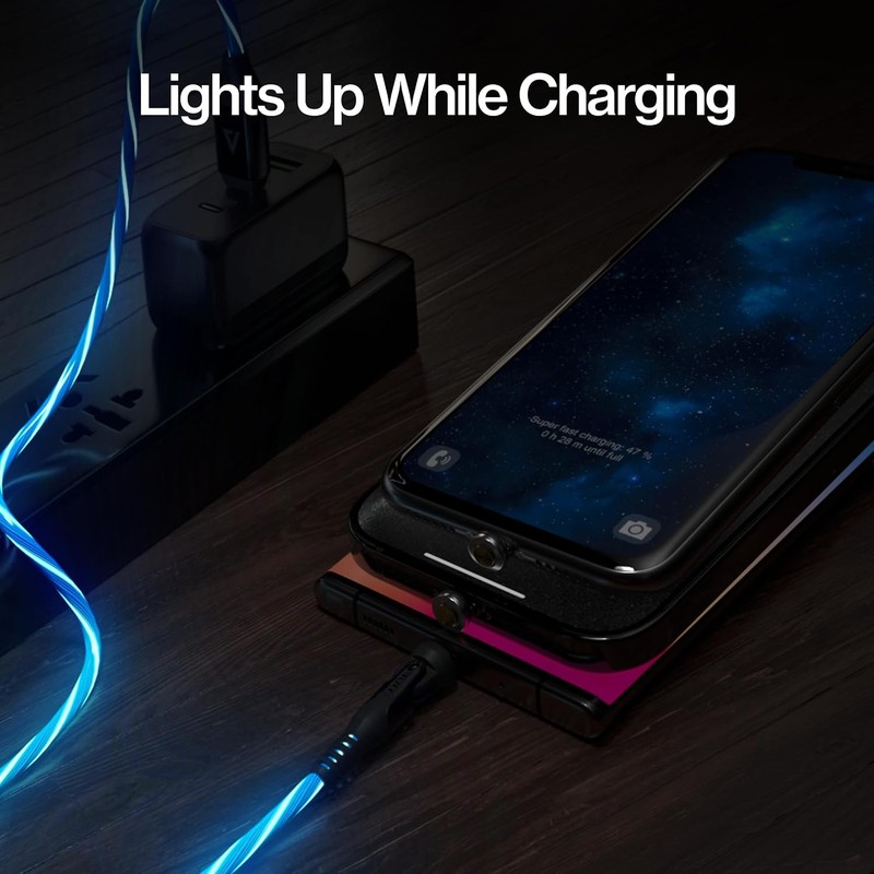 Magnetic 3 in 1 USB C Cable GloBright 6FT 3 Pack gallery
