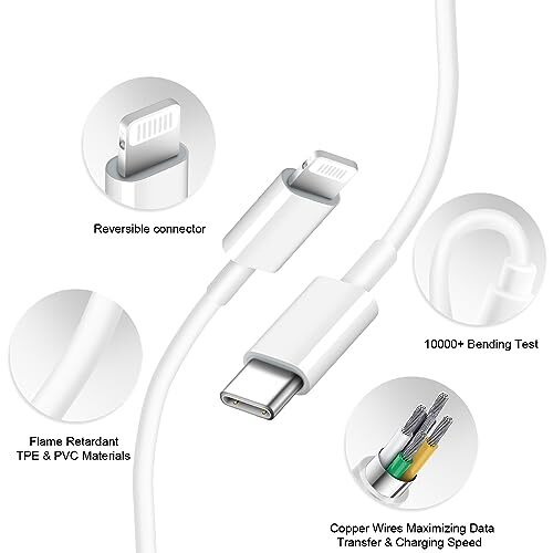 Carga Rapida USB-C De 20W Cargador Para iPhone 13 12 11 Pro Max XS X 8 Plus gallery