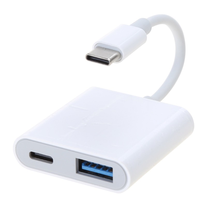 2 In 1 Type-C OTGAdapter with Power 30W PD Fast Charging USB 3.0OTG Splitters