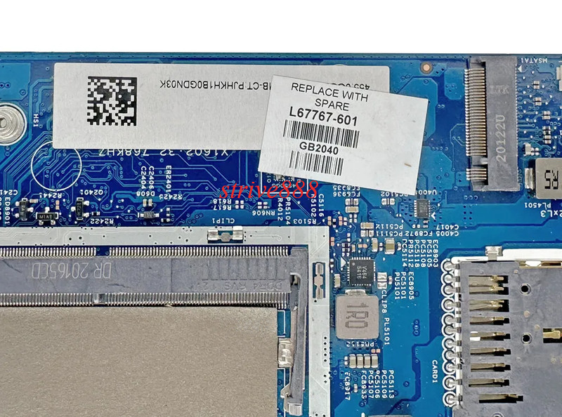 L67767-001 L67767-601 448.0GG02.0011 For HP X360 14-DH Motheboard I5-10210U CPU gallery