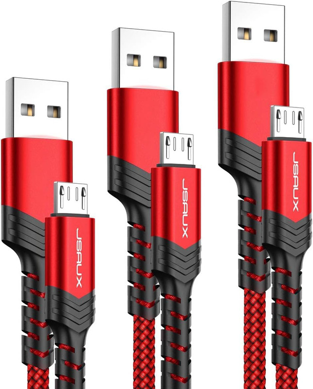 Micro USB Charger Cable, (3-Pack 3.3Ft+6.6Ft+10Ft) Android Charger Micro USB to gallery