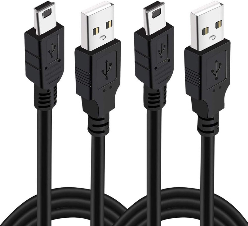 Xahpower 2Pack 10Ft Controller Charging Cable for PS3, Magnetic Ring Mini USB Da