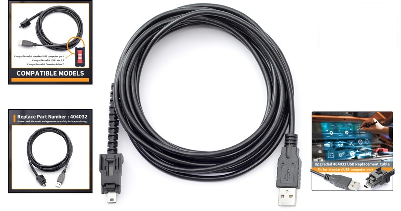 Erchon USB Cable Replacement For Nexiq USB Link 2 3 Cummins Inline 7 gallery