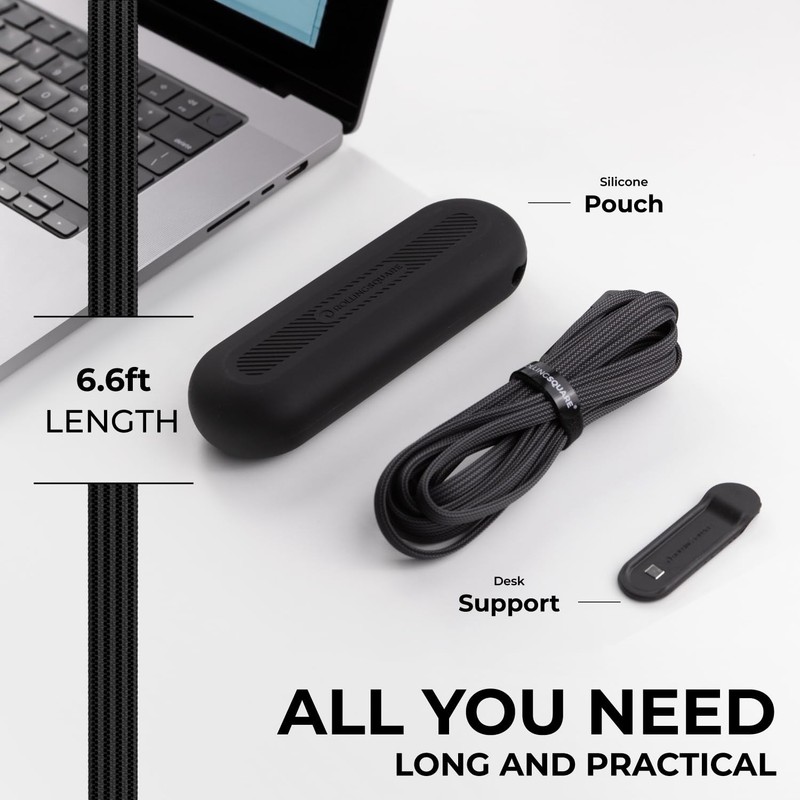 Retractable Multi Charging Cable 6-in-1 Fast Charging USB-C Power Cord Wire gallery