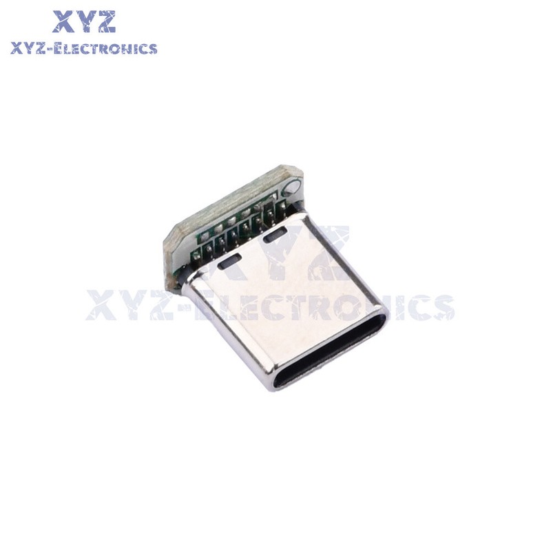 5PCS USB-C Male Head 5V 16pin USB C Connector Port Vertical Jack Board Type-C gallery