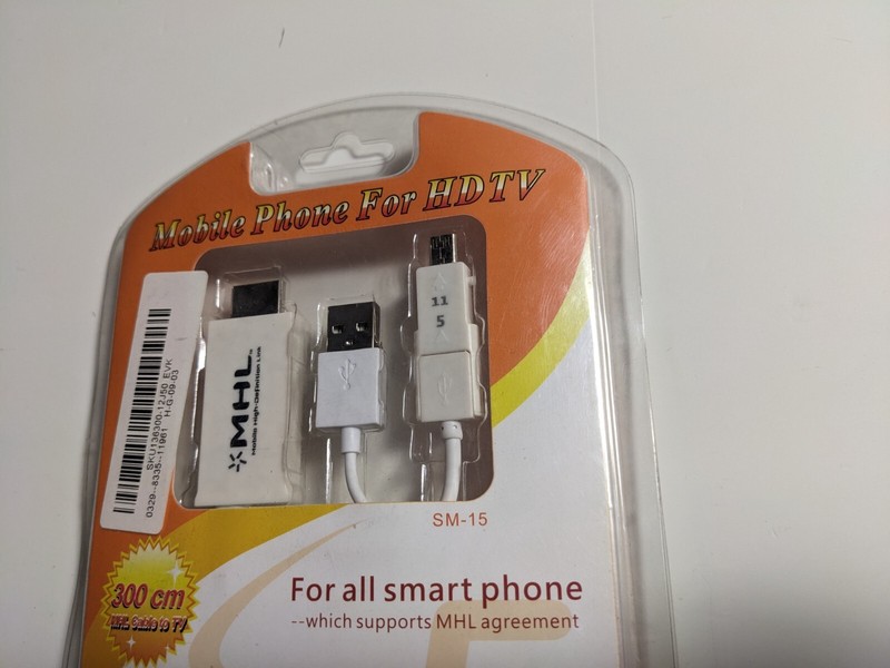 MHL Mobile Phone for HDTV SM-15 - 300 cm, MHL cable to TV gallery