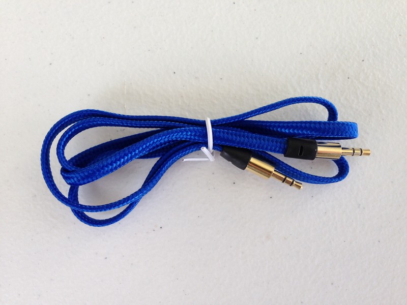 AUX FLAT BRAID 3FT CABLE FOR iphone 6 plus 4 4s 5 5s ipod mp3 stereo audio amp