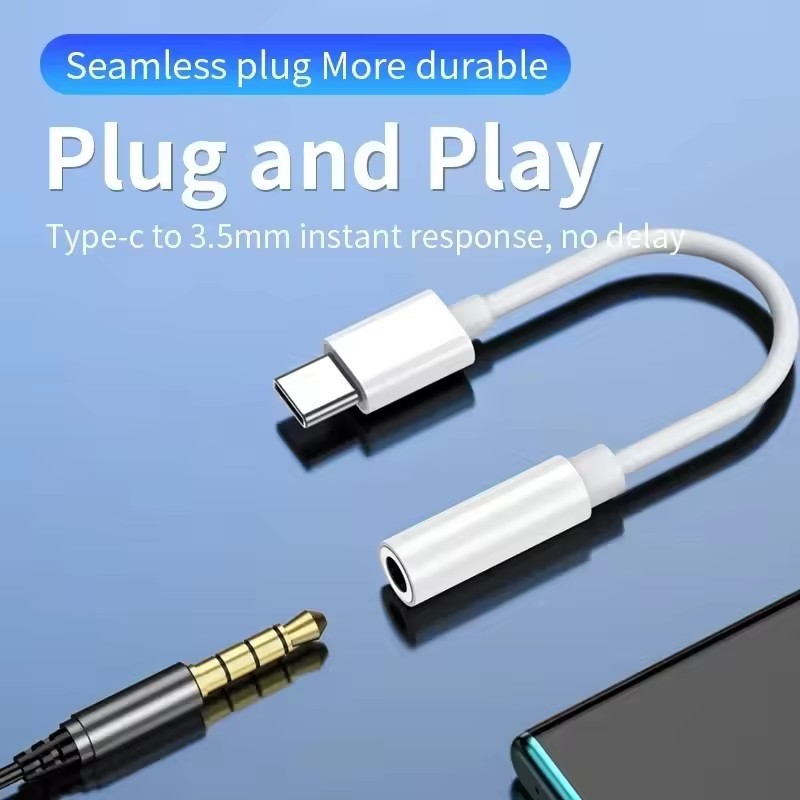 USB-C Type C Adapter Port to 3.5MM Aux Audio Jack Earphone Headphone Cable USB gallery