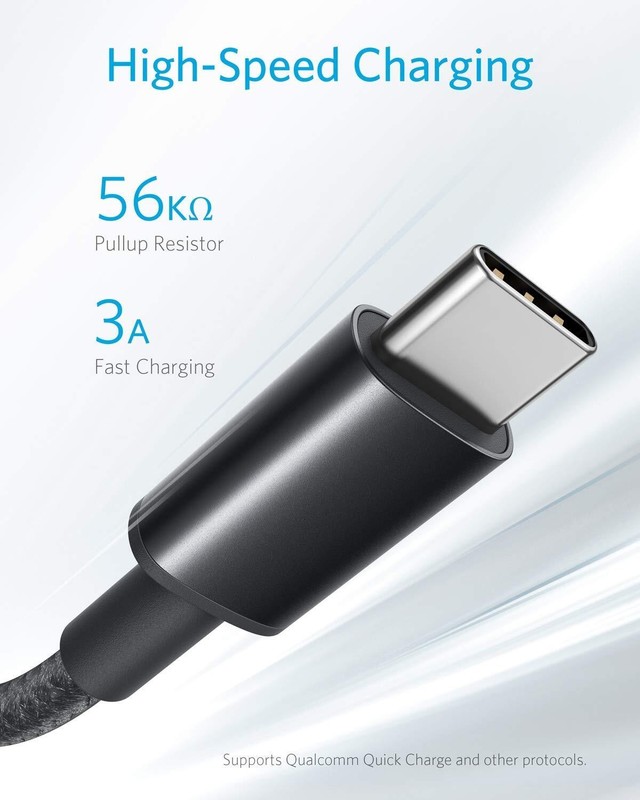 3FT Type A to C Braided USB Cable For BLU View 5 B160V gallery