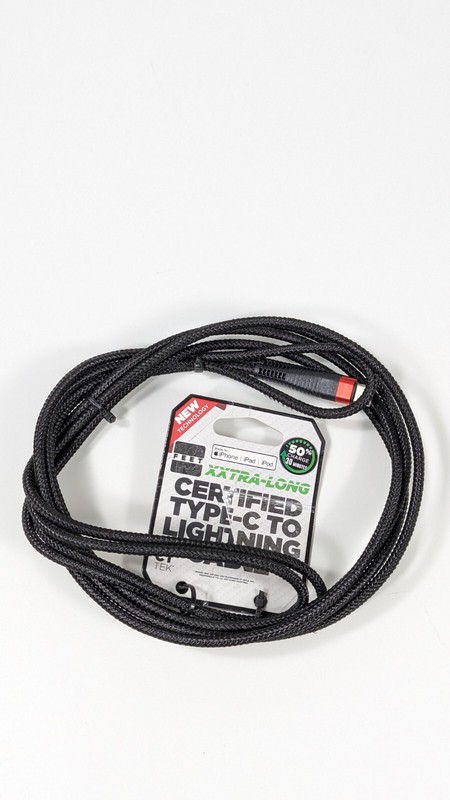 CT TEK Type-C to Lighting Cable w PD Quick Charge 10 Ft