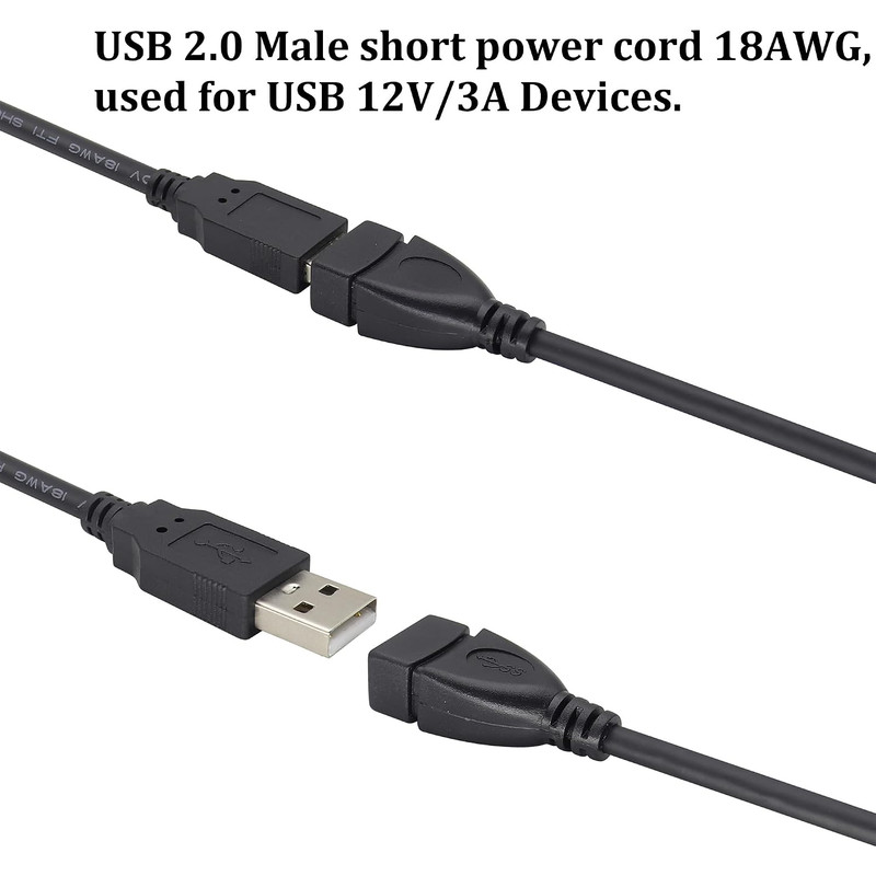 18AWG USB 2.0 Male Plug to 2Pin Bare Cable USB a Male Plug to 2Pin Bare Wire gallery