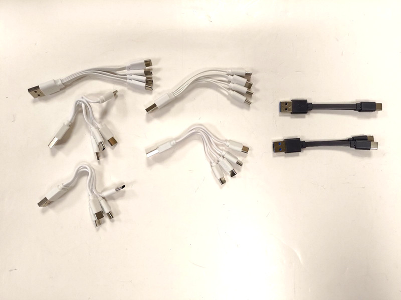 USB 1.0 to USB C Splitter Charging Adapters 4-way 2-way New