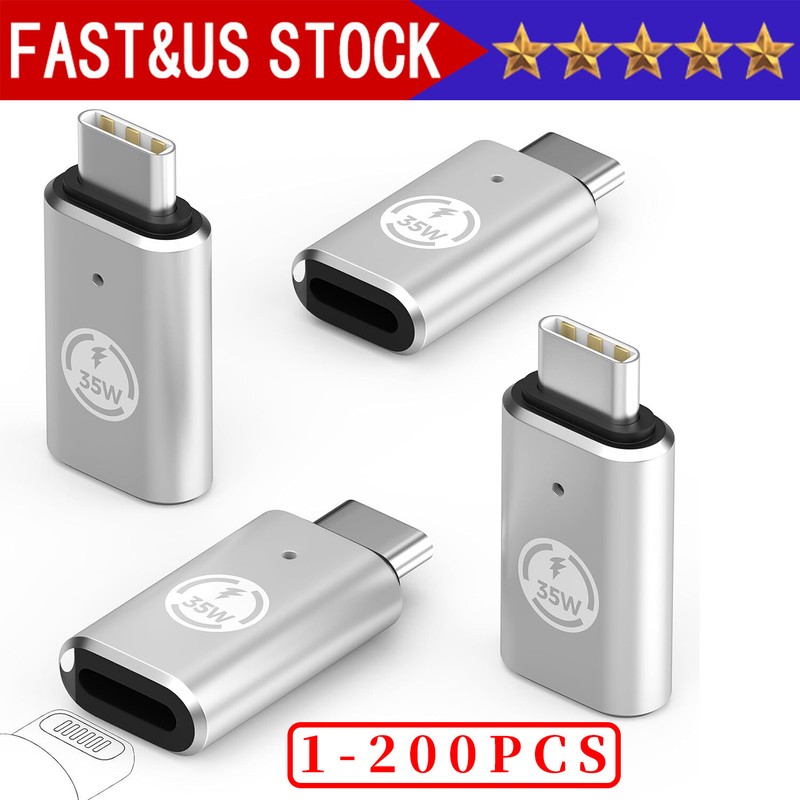 35W USB-C Male to iOS Female Adapter + lanyard For iPhone 17 16 15 Pro Max Lot