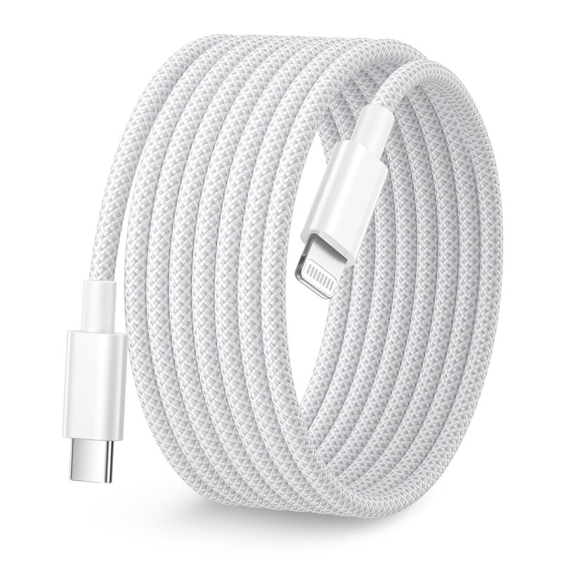 Long iPhone Charger Cable 10FT[Apple MFi Certified], USB C to Lightning Cable…