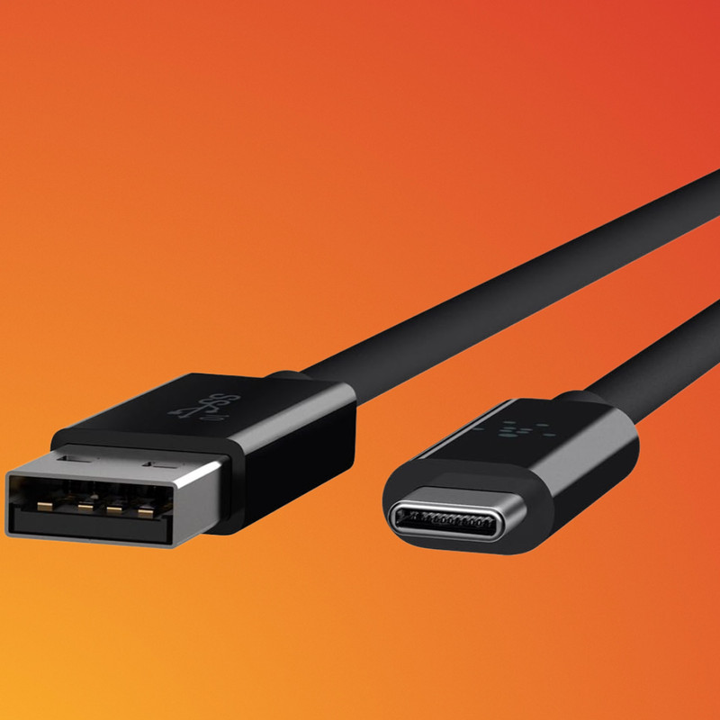 3.1 USB-A to USB-C Cable 10Gbps Data Transfer for MacBook Galaxy 3.3ft Black gallery