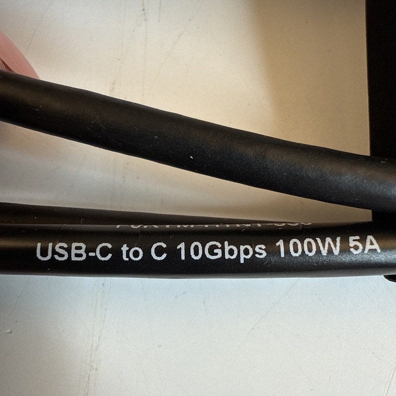 USB-C to USB-C Cable, 3 Feet, 10Gbps, 100W, 5A NWT gallery
