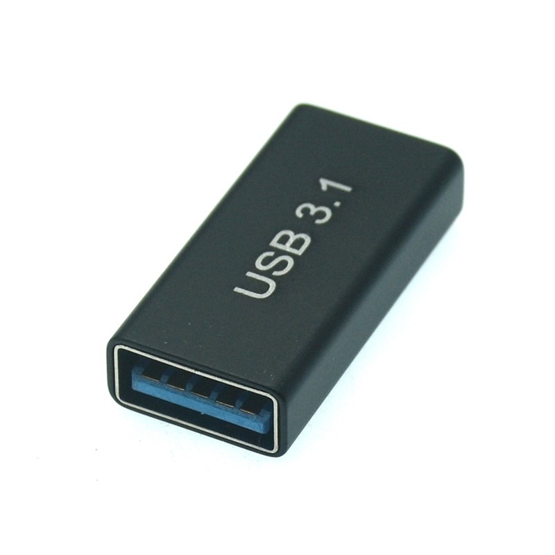 10Gbps Speed USB 3.0 Coupler Female to USB Type C Female Adapter Converter