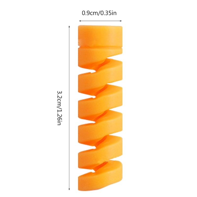 30Pcs Silicone Flexible Wire Protector Spirals Cable Protector Sleeve Wire Saver gallery