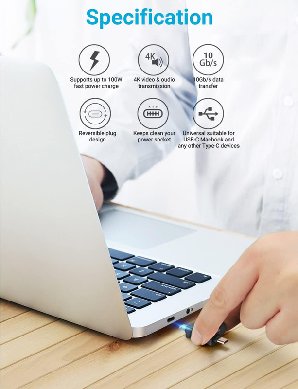 2 in 1 OTG Converter USB 3.0 to Micro USB and Type C Adapter | Female to Male an gallery