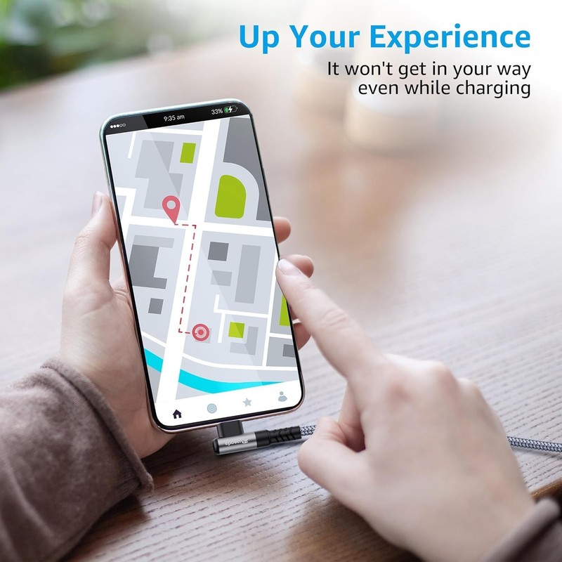 60W Fast Charging 6ft USB C Cable 2-Pack - Right Angle for Ultimate Convenience gallery