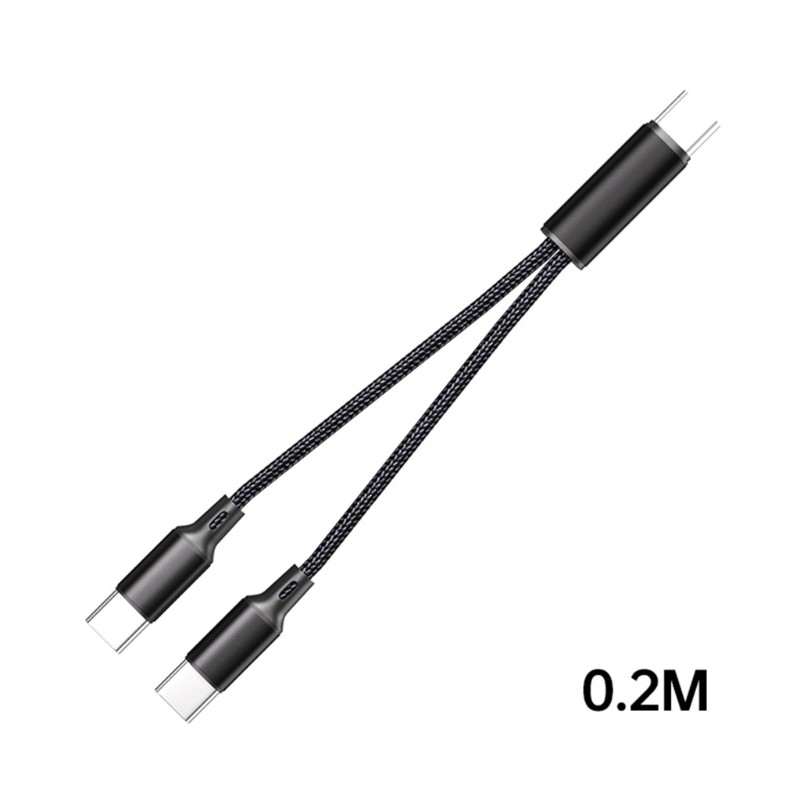 Long USB C to 2 USB C Fast Charging Data Splitter Cable for Multiple Devices gallery