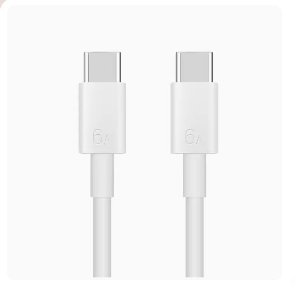 1m Data Cable USB Type-C to USB Type-C Smart Chip Cable For Huawei 6A ~~~