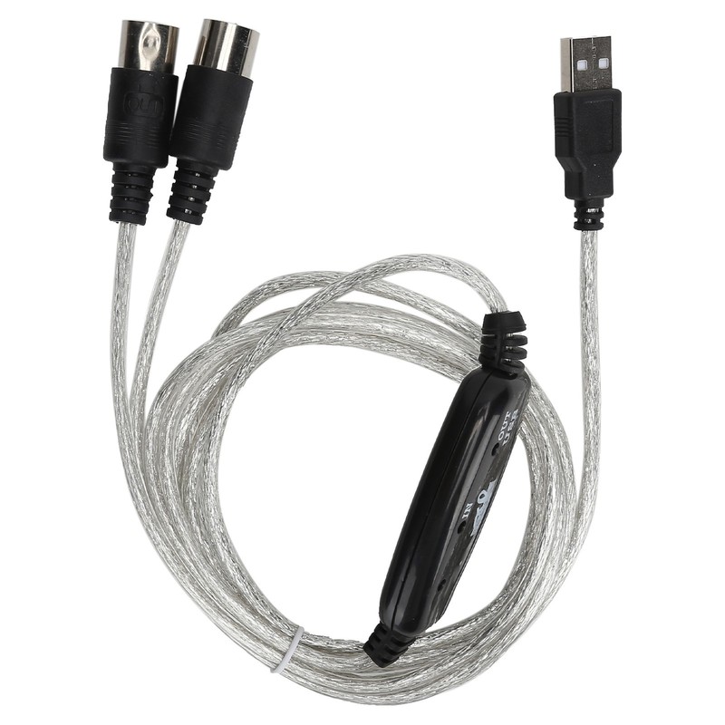 MIDI Cable MIDI To USB Cord Adapter Midi Converter MIDI To USB In-Out Part⭐ gallery