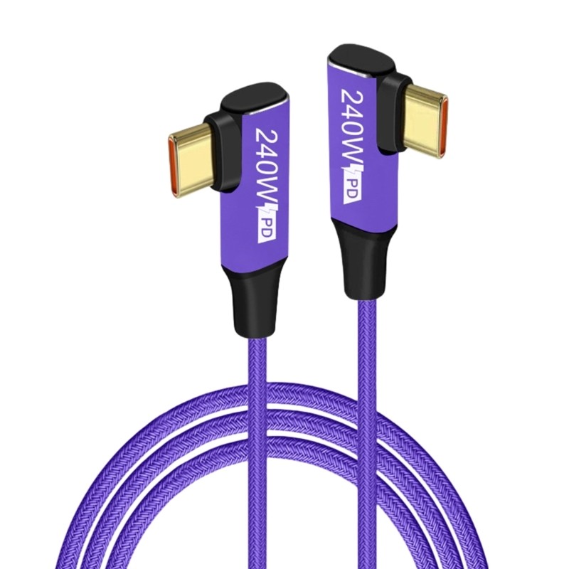 PD240W Type-C UsbC Fast Charging Cable 240W 48V 5A Quick Charge Nylon Braided gallery