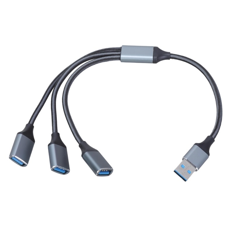 USB Splitter Cable USB2.0 Male to 3 Port Female Multiple USB Port Extender Cable gallery