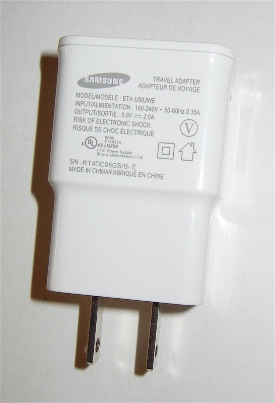 Samsung ETA-U90JWE 2-Amp Charger, NO Micro USB Cable, White