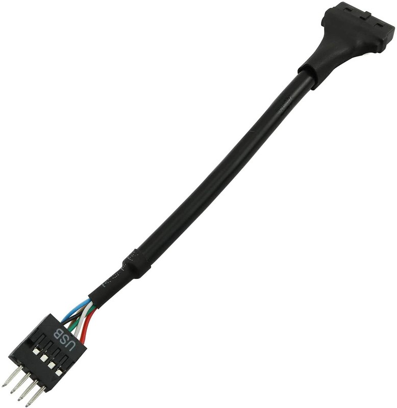 USB 3.0 20-Pin Female to USB 2.0 9-Pin Male Motherboard Adapter Cable 2-Pack gallery