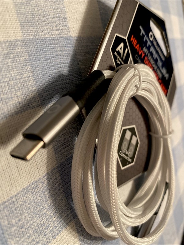 Sets 2 Titanium 6ft heavy duty USB C to C connectors Cable MFI Certified gallery