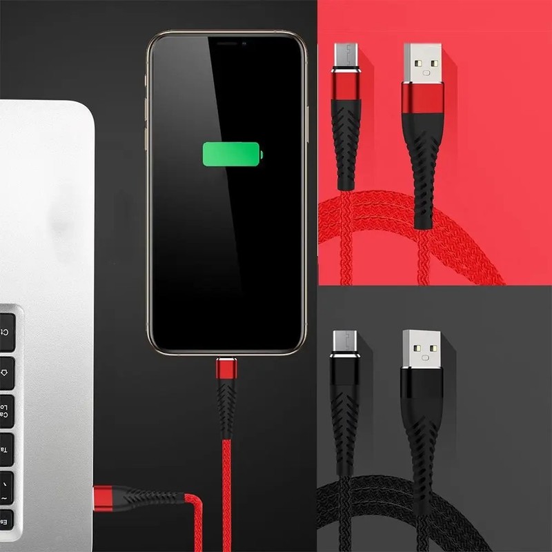 High Speed USB Type C Cable & Micro USB Charger Lead 1m 2m 3m Android Fast Charg gallery