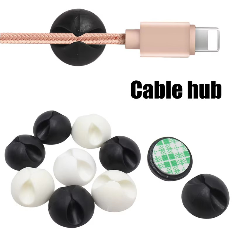 Universal Cable Hub for Headphone Phone Charger Line Fixed Clasp Car Home Cables gallery