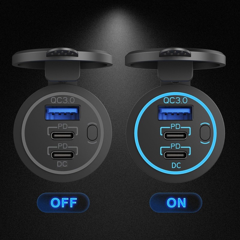 USB Outlet 12V Car Charger Port Cigarette Lighter Socket Charging Plug Adapter gallery