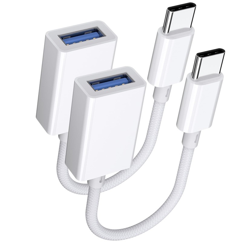 2 Pack USB-C to USB 3.0 Adapter Type-C Male to USB-A Female OTG Converter