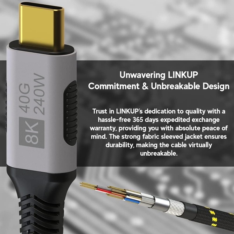 USB 4.0 USB to USB Cable | Thunderbolt 4/3 | Charger for MacBook and iPhone |... gallery