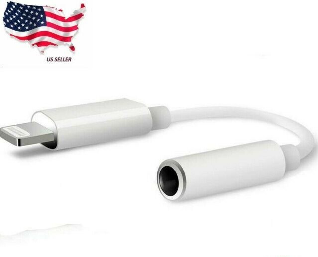 Pack of two Headphone Jack Adapter, Phone to 3.5mm white in box