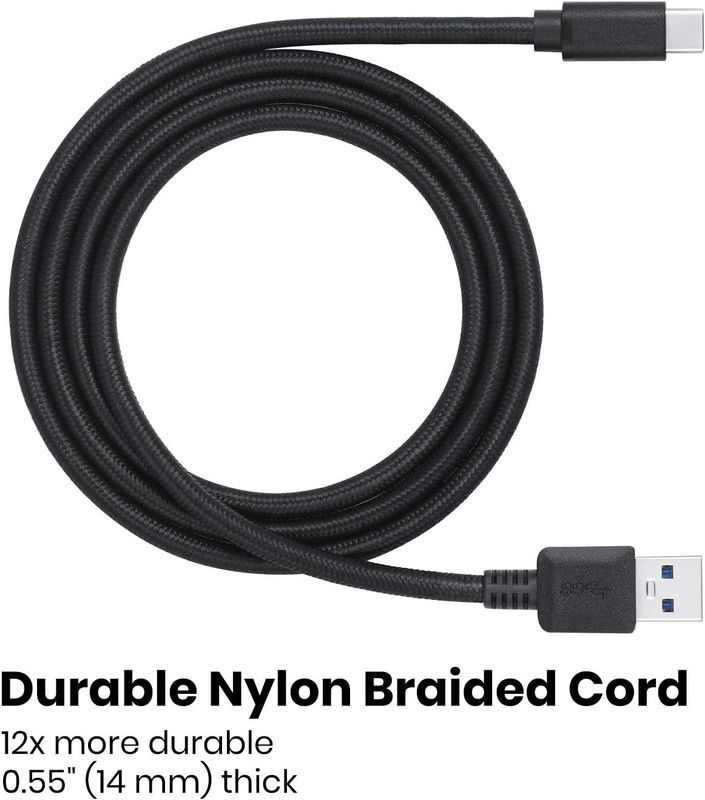 Luxury 3 Ft USB Type-C to USB-A Braided Cable for Fast Charging & Data Transfer gallery