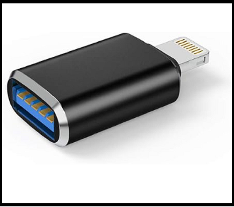 Male to USB3.0 Female Adapter OTG Cable for Apple12, 11, Xr, X, XS, 8 ,7, Plus