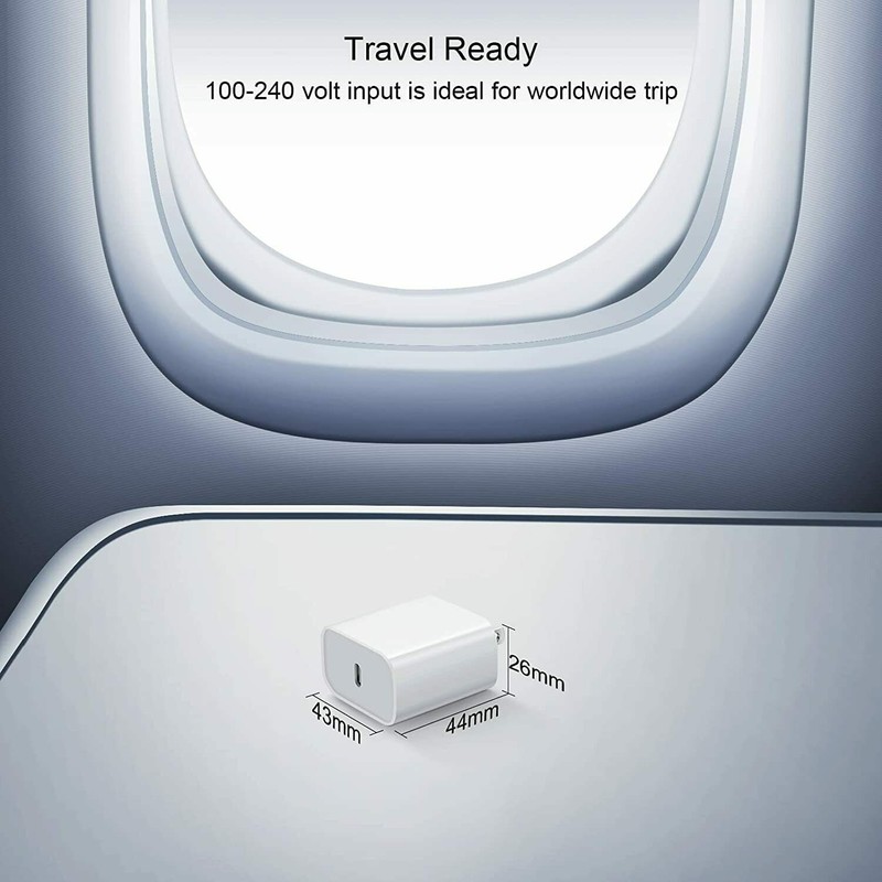 OEM Quality 20W USB-C Fast Charger Adapter for iPhone 14/13/12/11/X Pro Max Lot gallery