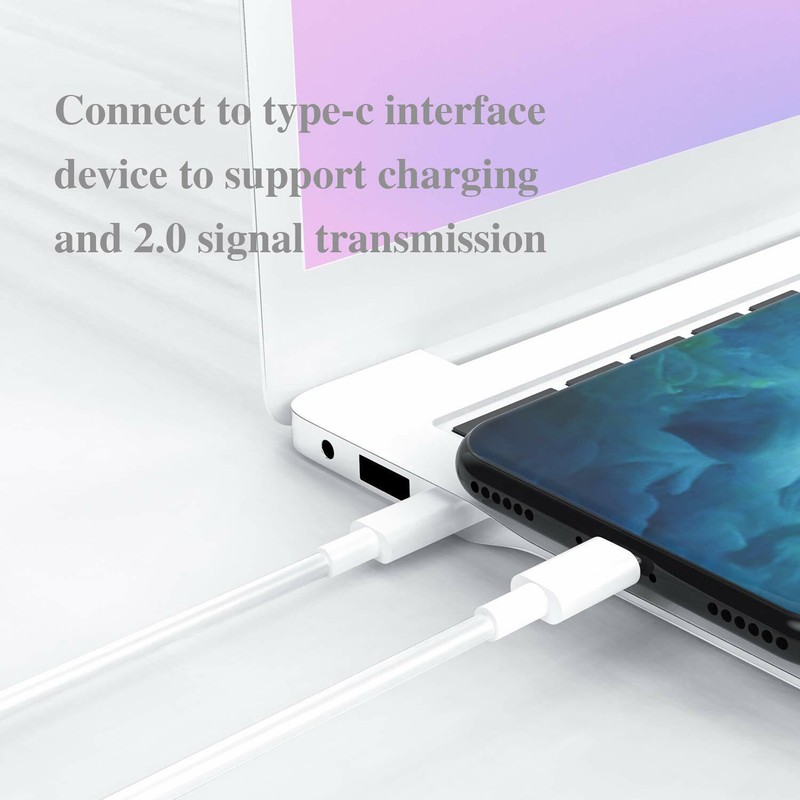 For Android iPhone 15 iPad Pro 20W PD Fast Wall Charger Dual USB C Type C Cable gallery