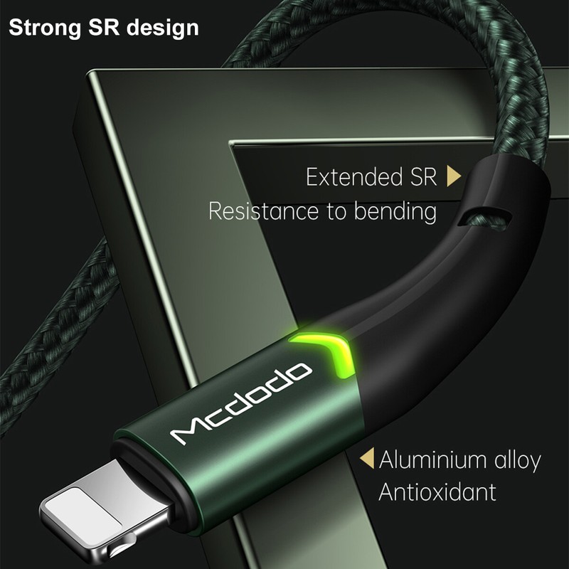 Braided LED Fast Charger Data Cable for iPhone 14/13/12/11/XS Pro Max 7 8 6 Plus gallery