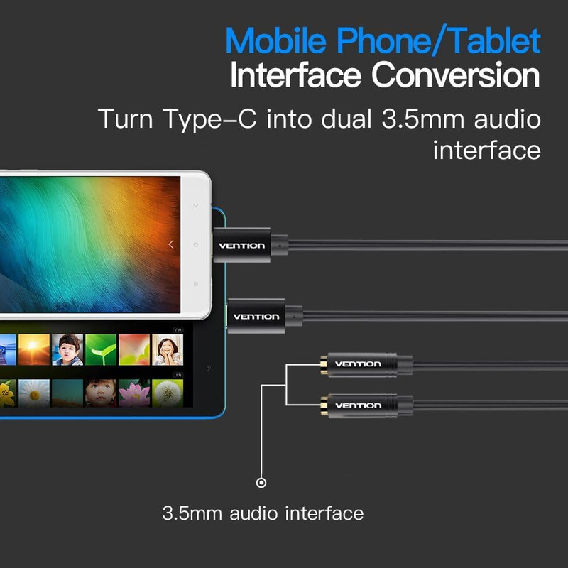 USB C to Dual 3.5Mm Headphone Jack Audio Splitter for Iphone 15 Pro Max/15 Pro/1 gallery