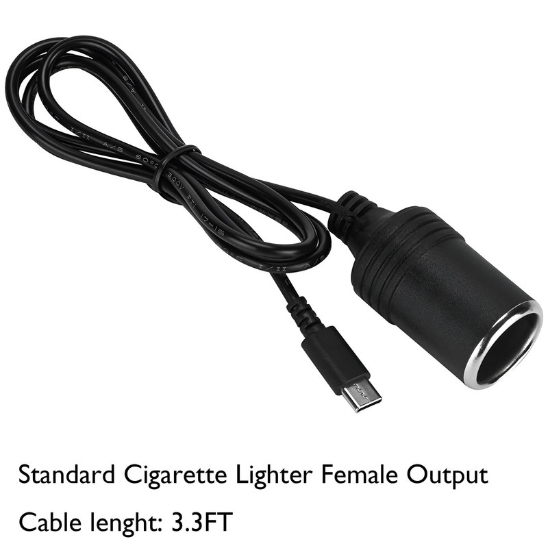 12V USB TypeC Male Plug to Car Cigarettes Adapter Female Socket PD Power Cabl... gallery