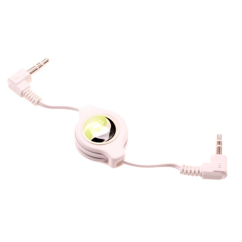 Aux Cable Retractable 3.5mm Adapter Car Stereo Aux-in Audio for Cell Phones