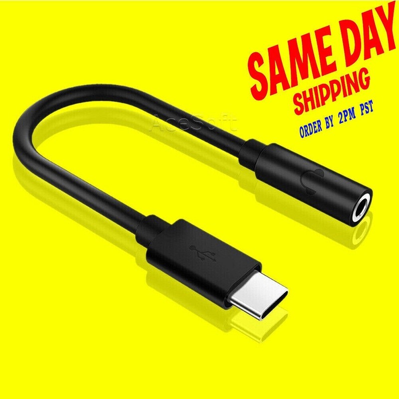 USB Type-C to 3.5mm Earphone Adapter Cable for Samsung Galaxy S21+ SM-G996U1 USA