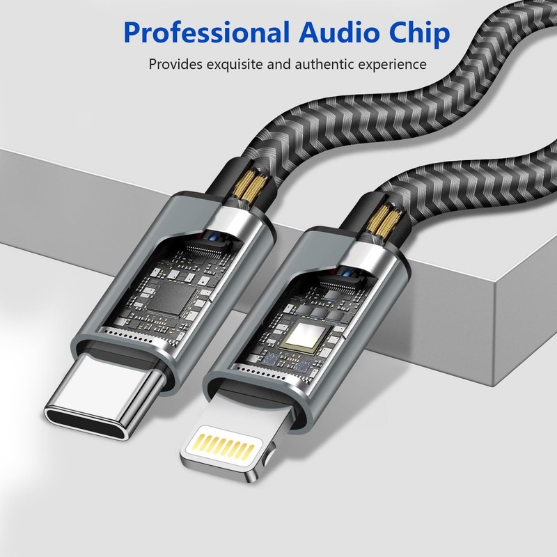Cable auxiliar de 3,5 mm para automóvil + cable de carga Cable de carga 2 en 1 gallery